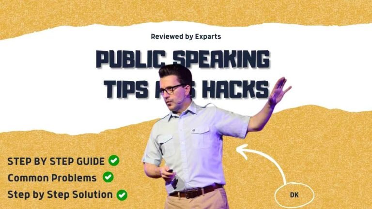 Public Speaking Tips